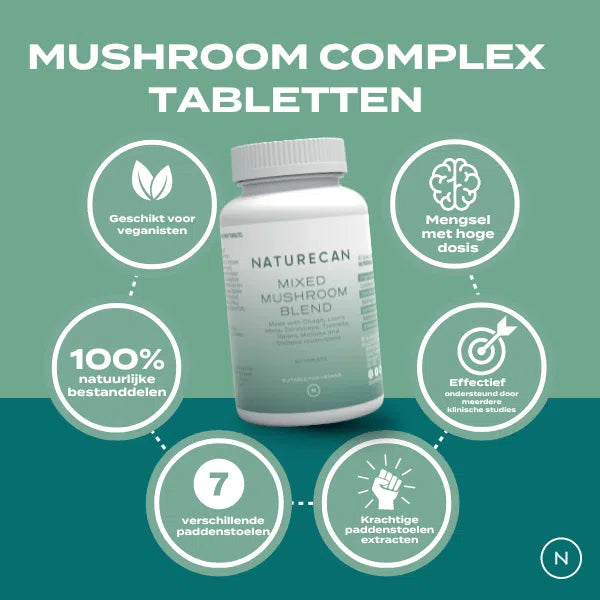 Lion's Mane & Chaga Mushroom Complex Tabletten