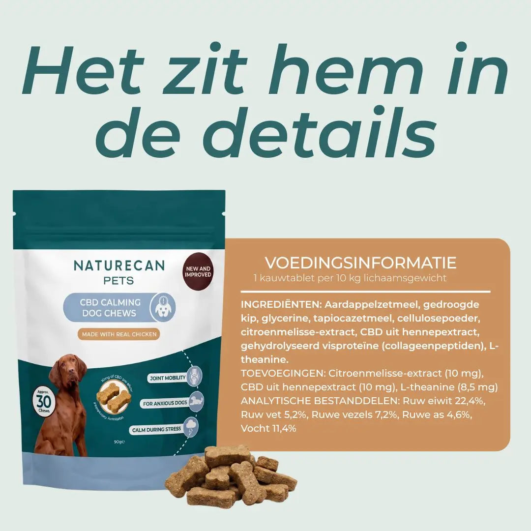 CBD Kalmerende Hondensnoepjes