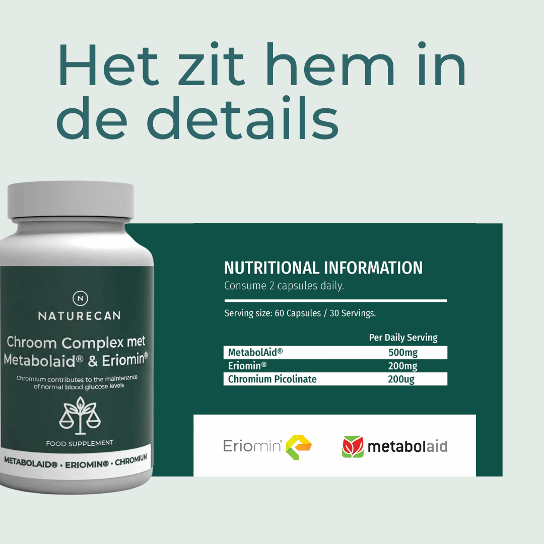 Eriomin citrusextract in het GLP-1 supplement voor een gezonde bloedsuikerspiegel.