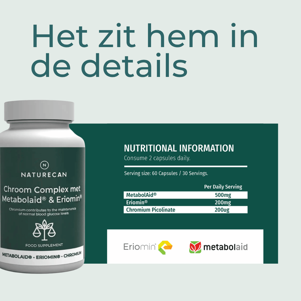 Eriomin citrusextract in het GLP-1 supplement voor een gezonde bloedsuikerspiegel.