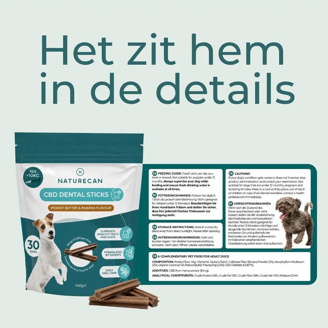 CBD-tandstokjes voor honden