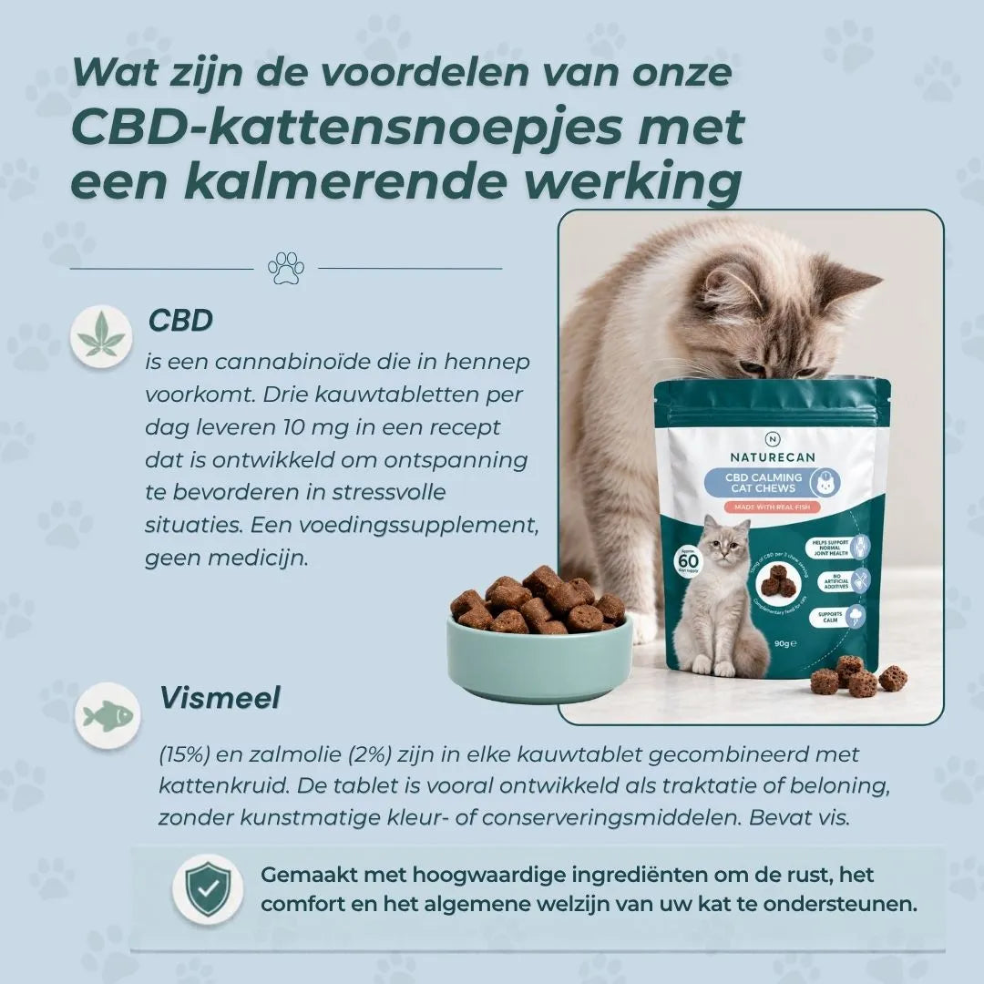 CBD Kalmerende Kattensnoepjes