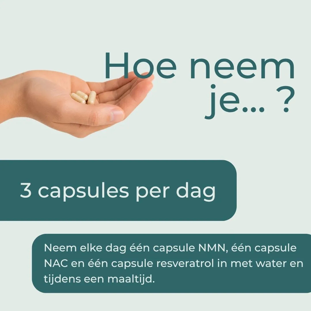 NMN, Resveratrol & NAC Bundel