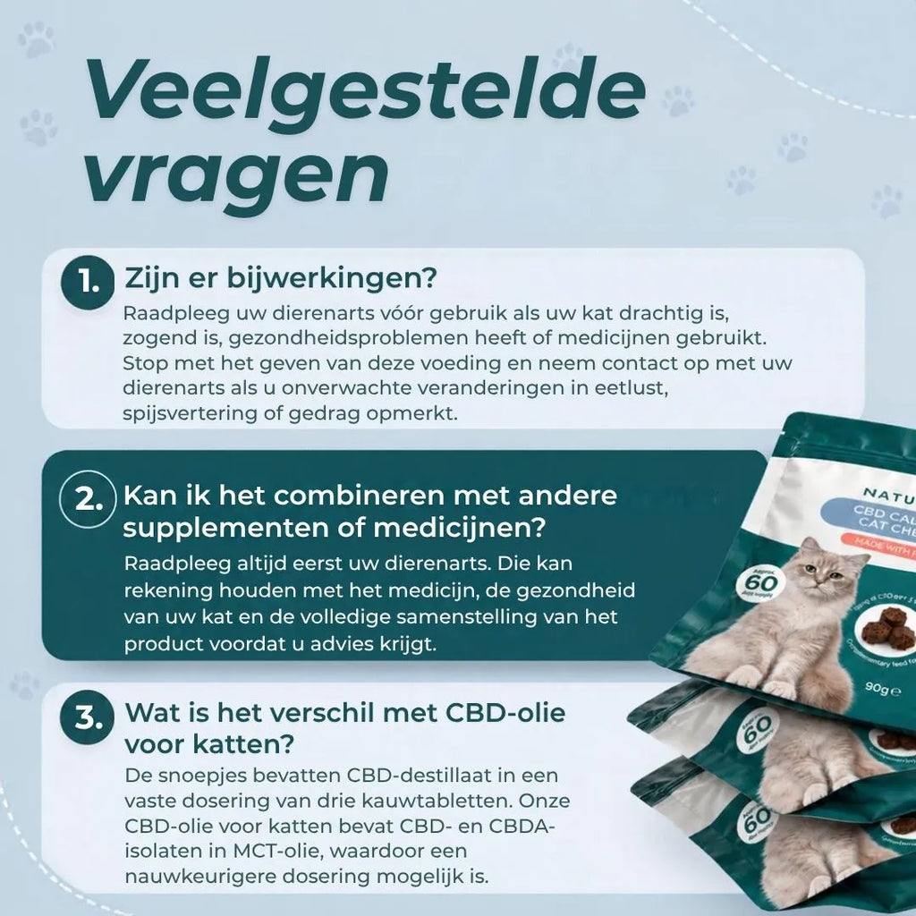 CBD Kalmerende Kattensnoepjes