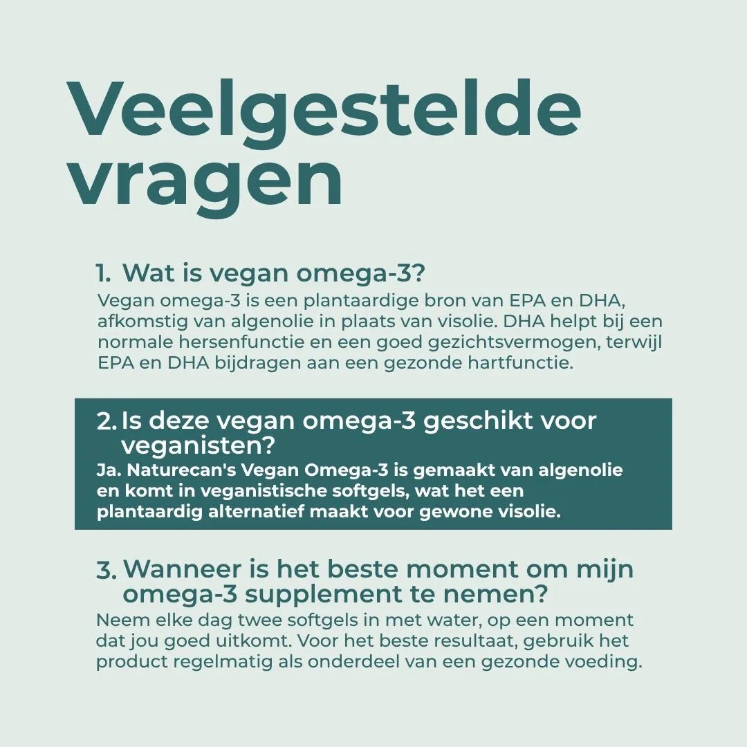 Vegan Algen Omega 3