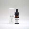 Flesje met pipet naast doosje van Naturecan CBG en CBD-olie (5% plus 5%).