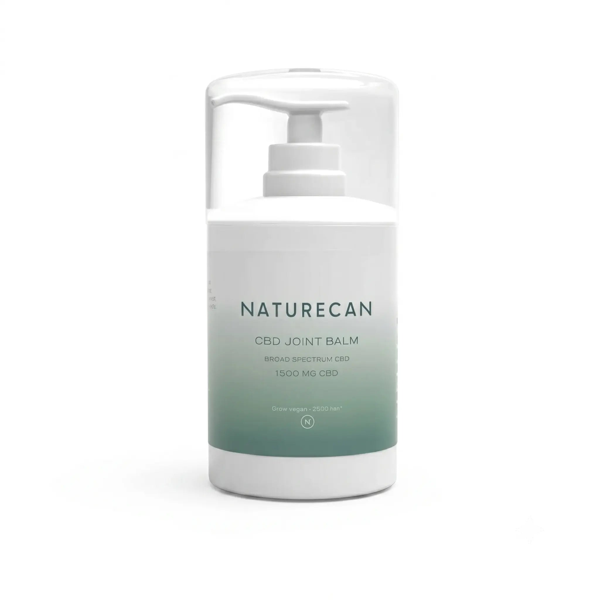 Ontstekingsremmende Zalf in een pompfles met een wit-groene kleurverloop en het merk Naturecan op het etiket.