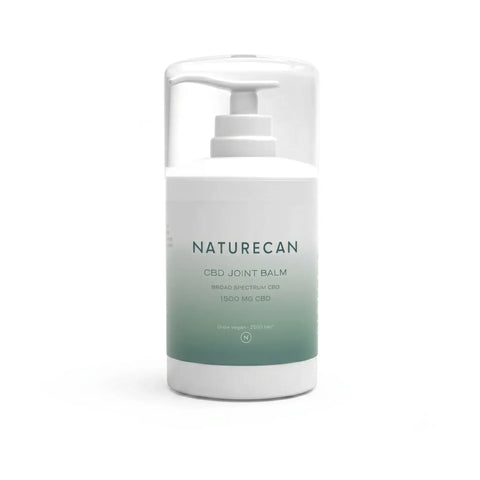 Ontstekingsremmende Zalf in een pompfles met een wit-groene kleurverloop en het merk Naturecan op het etiket.