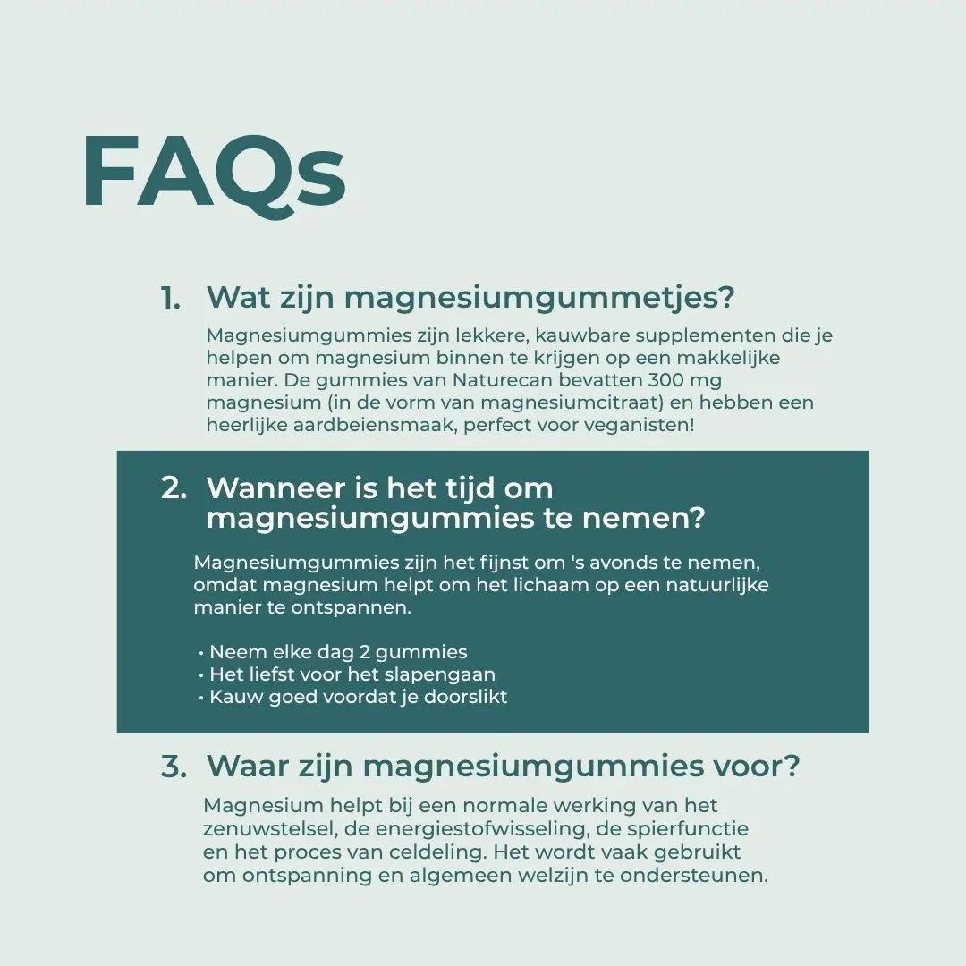 Magnesium glycinate gummies