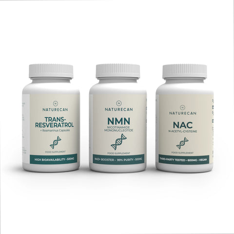 NMN, Resveratrol & NAC Bundel