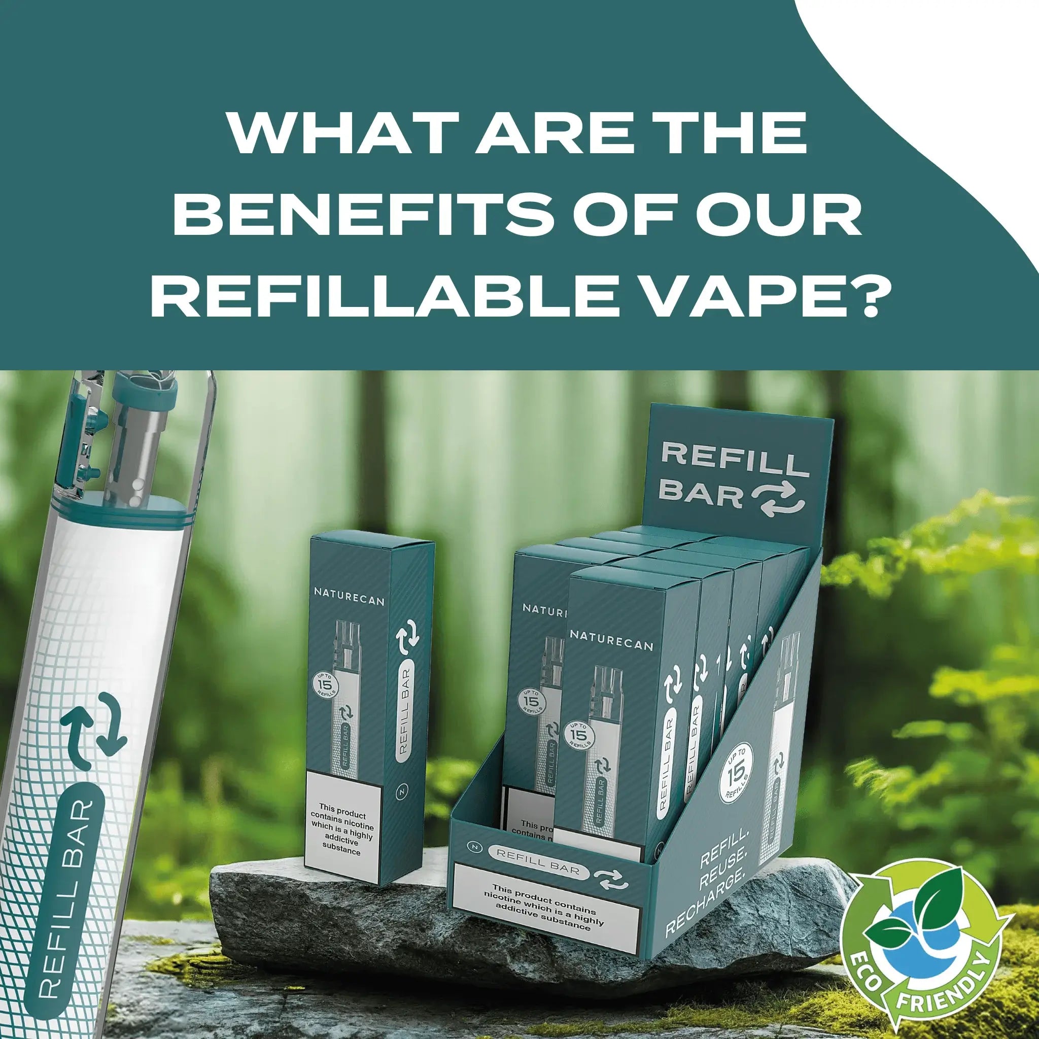 Navulbare wegwerpvape | Kostenbesparend & Eco-vriendelijk | Naturecan NL Navulbare wegwerpvape | Kostenbesparend & Eco-vriendelijk | Naturecan NL