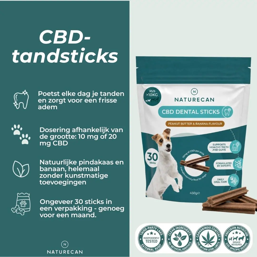 CBD-tandstokjes voor honden